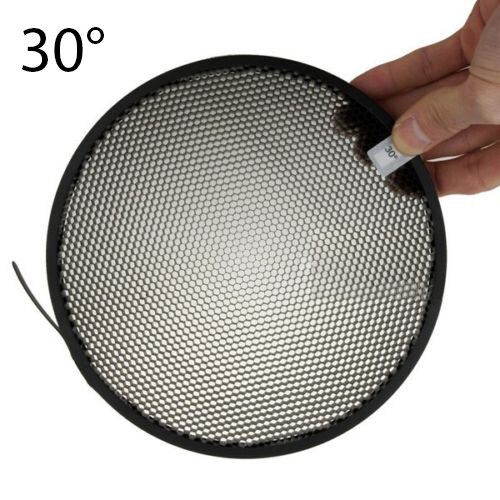 Pro 10 20 30 40 50 60 Degree Honeycomb Grid Kit para Profoto Zoom Standard Reflector 2 II: 30 Degree Only
