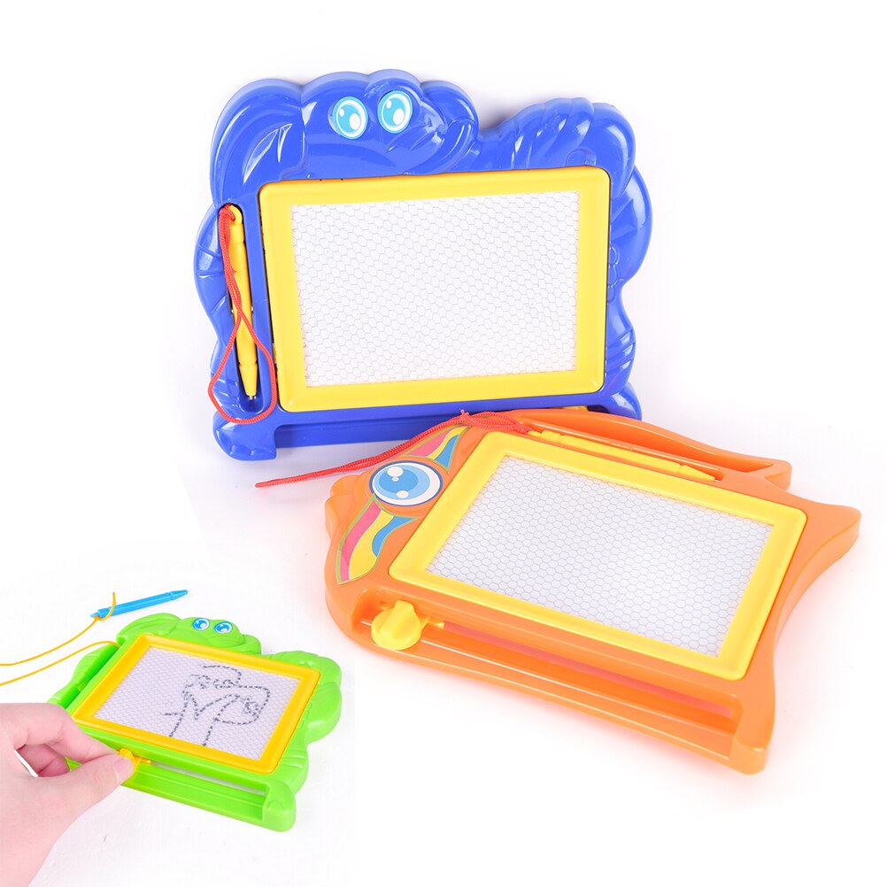 1 pièces 2 couleurs enfants peinture magnétique planche à dessin ensemble écriture Doodle pochoir apprentissage et éducation jouets loisirs pour les enfants