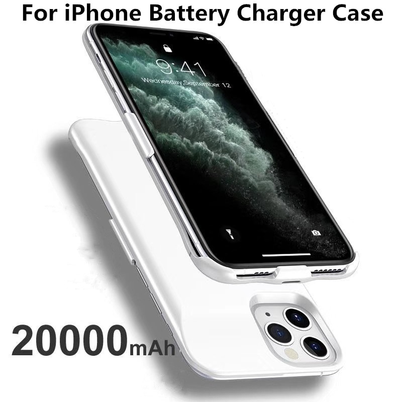 20000mah Power bank fall Für iPhone 6 6s 7 plus fall Batterie Ladegerät Fall Für iPhone X XS XR 11 Pro Power Bank Lade Fall