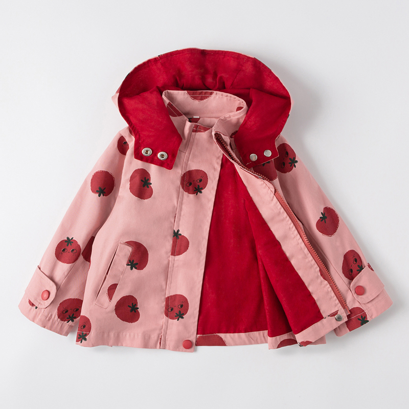 Lente Herfst Dikke Meisjes Jassen Zijdig Kids Bovenkleding Brief Sport Hoodied Jassen Kinderkleding Tiener Trenchcoat