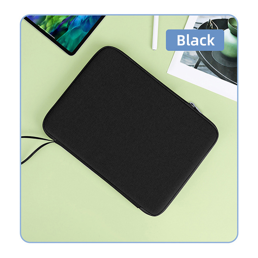 Funda de bolso para tableta de 9-13 pulgadas para 2024 iPad Air 11/13 Pro 11/13 funda de transporte bolsa de viaje protectora: 12,4 / Negro