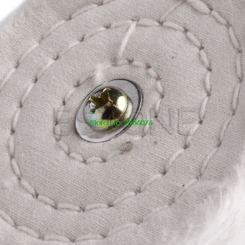 1/4'' Shank 3'' Cloth Polishing Mop Wheel Power Battery Drill Buffing Grinder Support