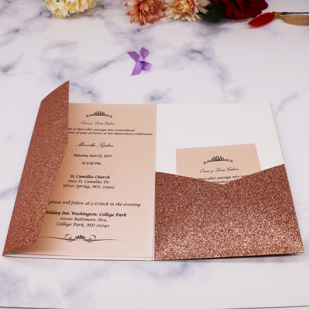 20Pcs Glitter Paper Envelope Wedding Invitation Card Delicate Envelope Party Event Invitation Card Birthday Business Invitation