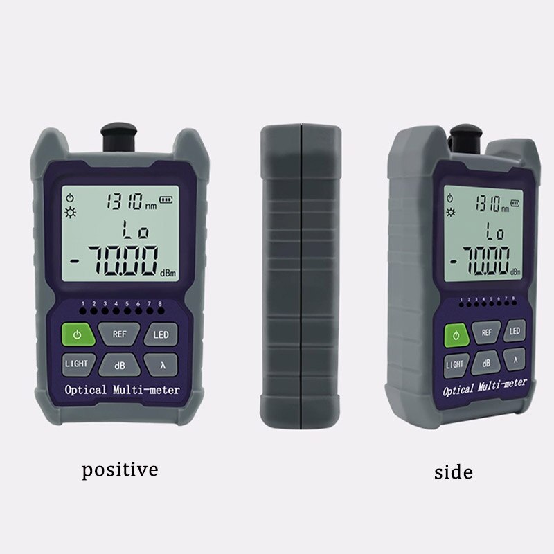 FTTH Mini 4 in 1 Optical Power Meter Rechargeable lithium Fiber Optical Network test SC/FC/ST Universal interface Connector