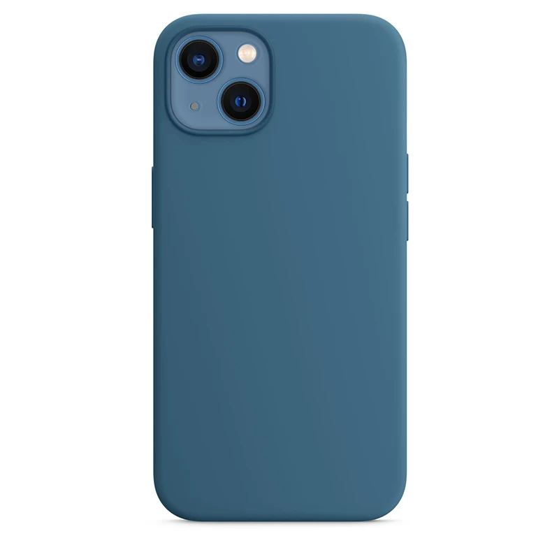 Funda de silicona líquida de animación oficial para iPhone 13 Pro Max 13 Mini con funda Magsafe, funda protectora de carga inalámbrica