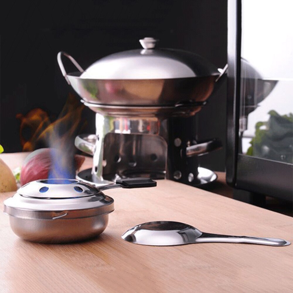 Portable Mini Alcohol Stove Windproof Alcohol Burner Stainless Steel Camping Stove Cooking Tea Coffee Drinks Furnace