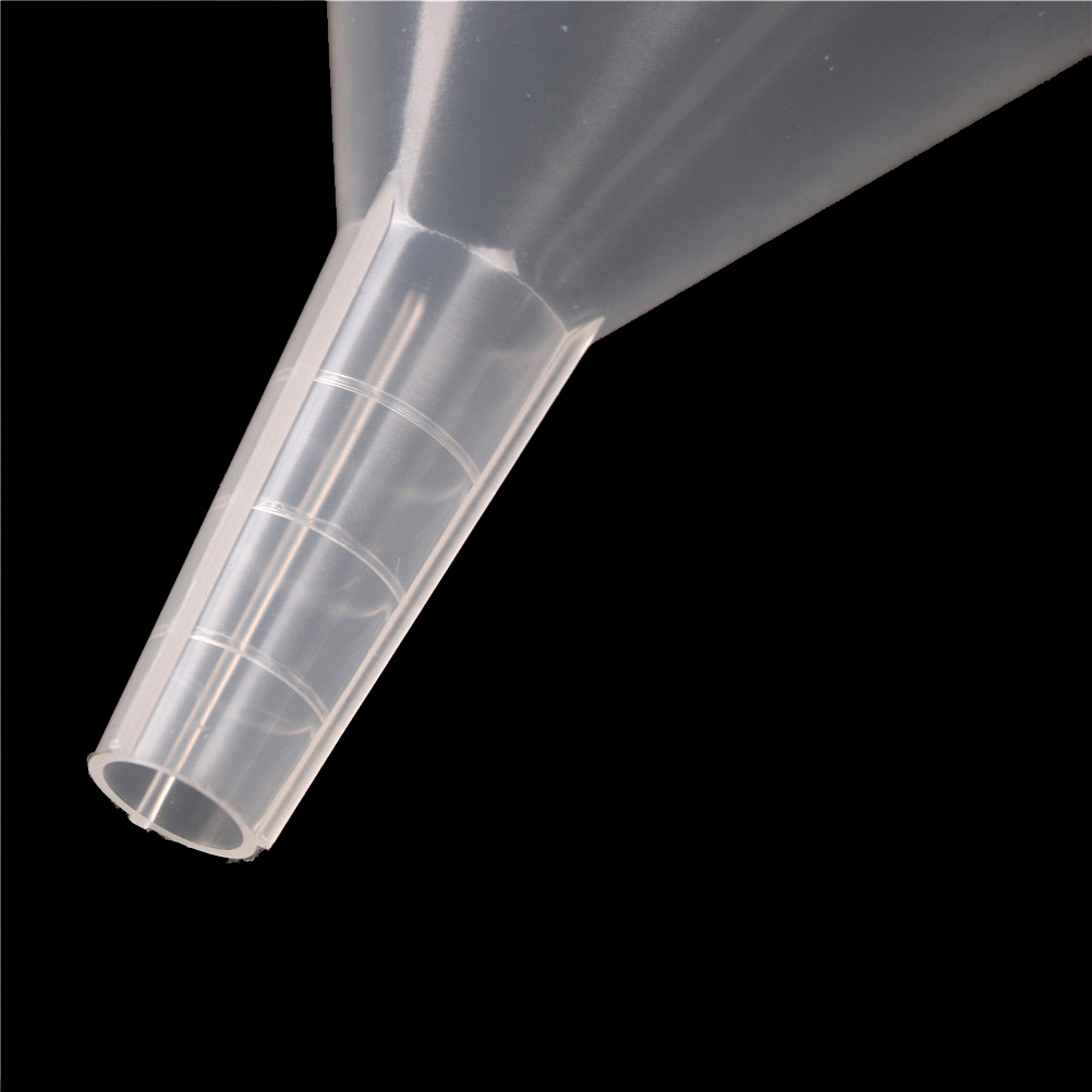 1 st klar 100mm filtertratt laboratorium transparent vit plast filter tratt lab tillbehör