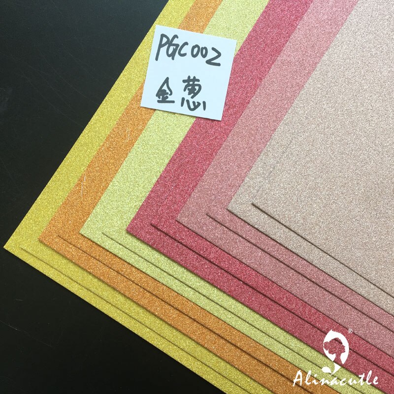 6 colors x 2sheet card stock paper card stock Color Shades Glitter A4 250gsm Paper DIY Scrapbooking paper pack paper craft