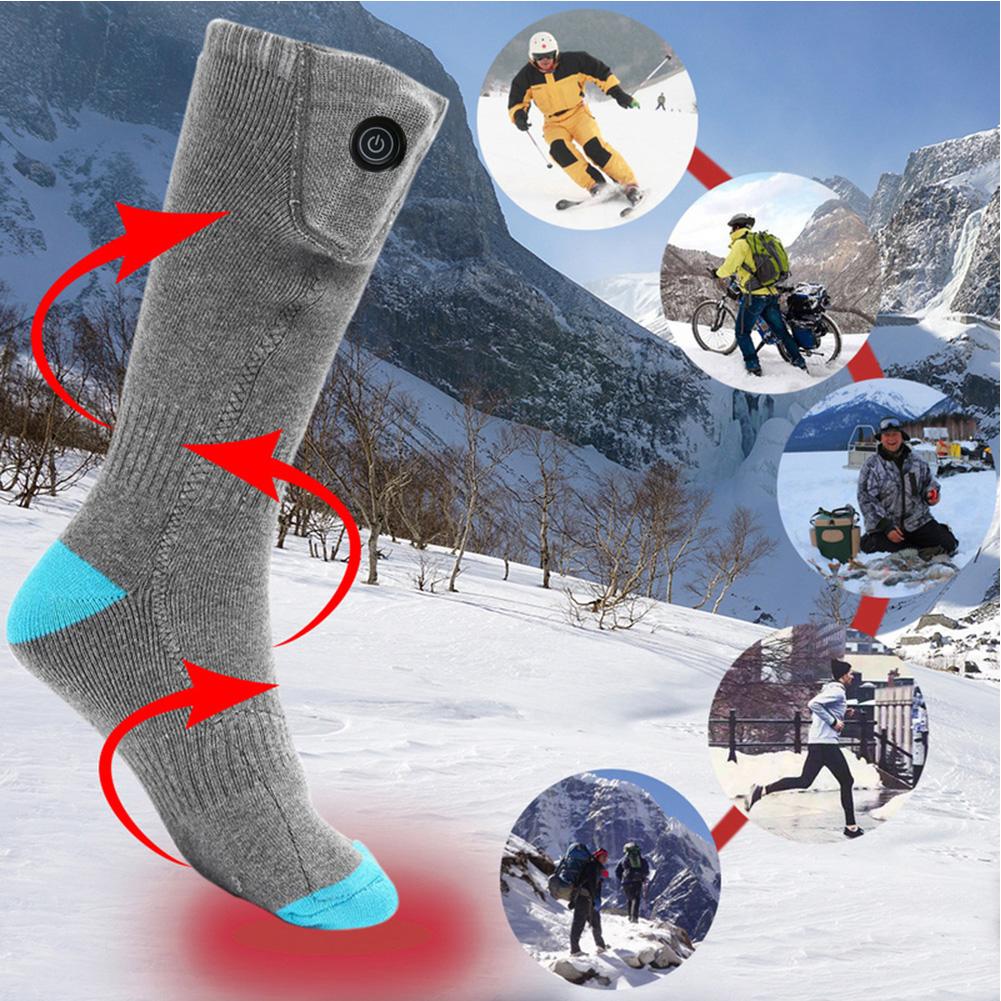 Vinter opvarmede sokker, der holder varmt vand vaskbare varmestrømper til udendørs sport camping vandring motorcykel cykling