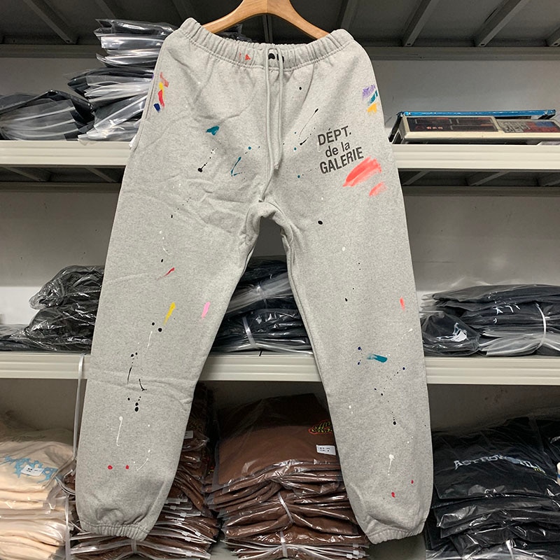 Handleiding Splash Inkt Gallery Dept Vintage Joggingbroek Mannen Vrouwen Herfst Gallery Dept Broek Broek
