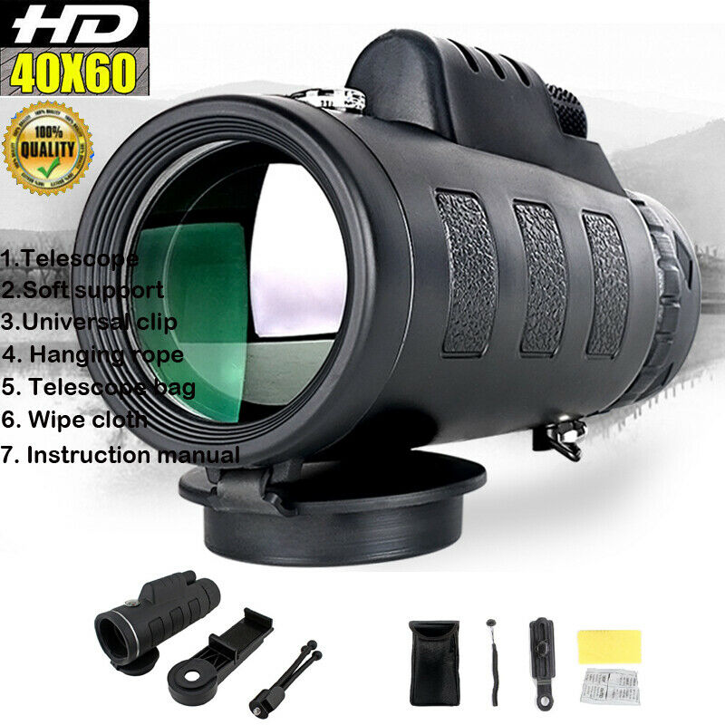 40x60 Zoomen Optische Kamera praktisch Teleskop Objektiv GROßE Tele & Clip UK