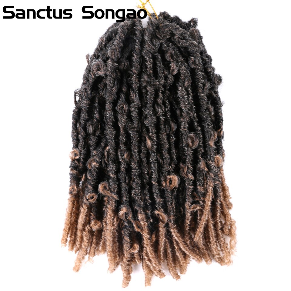 Butterfly Locs 24 Inch Pre Looped Butterfly Distressed Locs Crochet Hair Curly Messy Butterfly Locs Crochet Hair