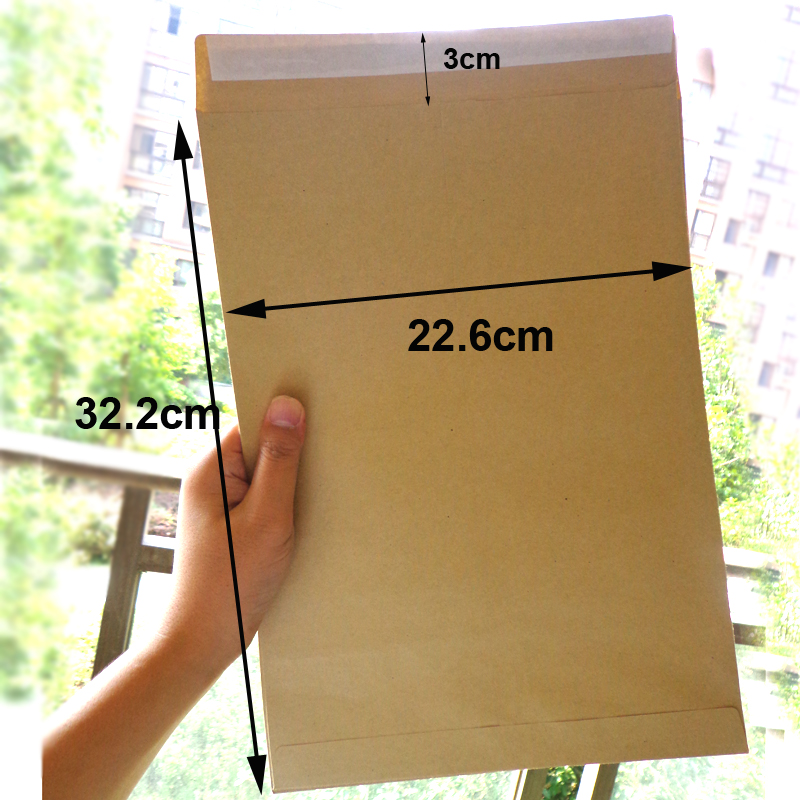 Sobres de papel Kraft autoadhesivos, sobres en blanco de gran tamaño, papelería, , tarjeta, foto, letras, suministros de oficina y escuela, 30 uds.