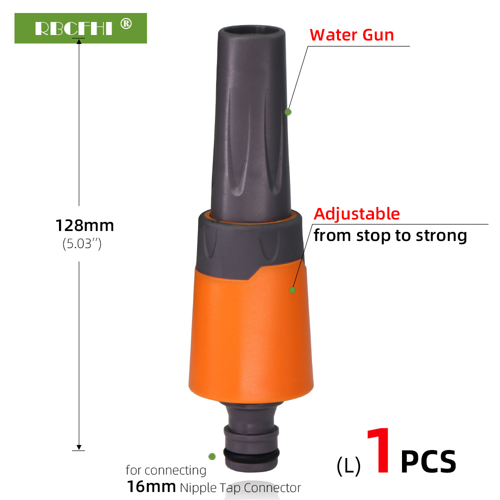 1/2 3/4 '' Gartenschlauch Schnellkupplungen Gummi-Kunststoff-Kupplungsrohr Wasseradapter Reparaturgelenk Bewässerung Autowascharmaturen: Orange