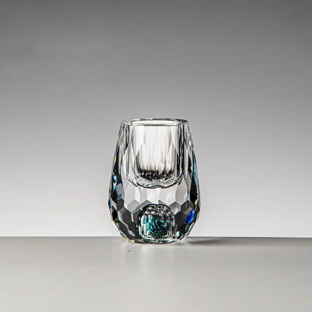 6 stk. luksuriøst krystallglass vodkaglass sake shochu-glass bar likør dobbel bunn gullfolie glasskopp eksklusiv brennevin: Grønn / 401-500ml
