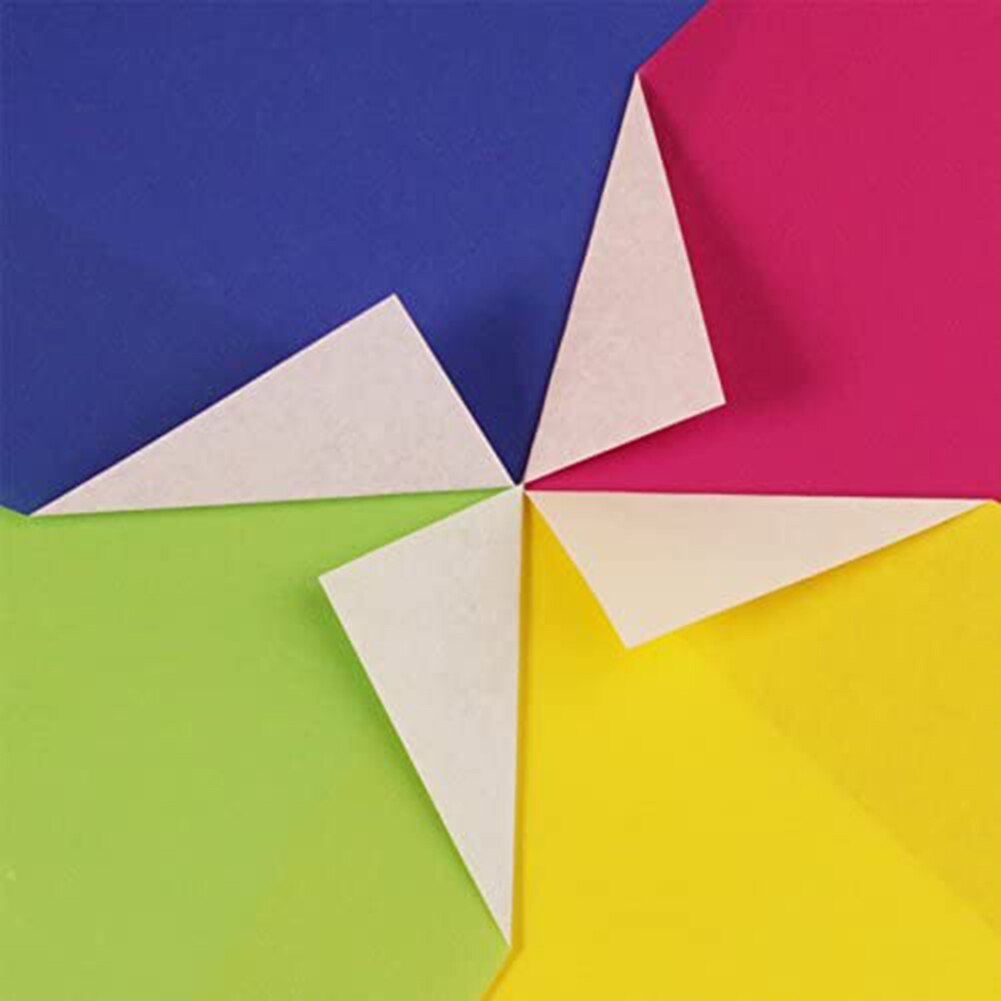100 feuilles de papier Origami, 20x20cm, 8 pouces, couleurs vives pour projets d&#39;artisanat artistique DU55
