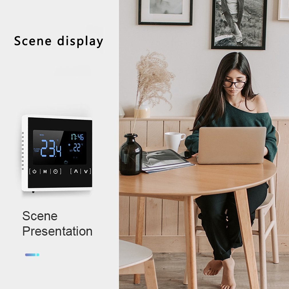 Floor Heating Thermostat Lcd Touch Screen Control Electric Touch Screen Intelligent Temperature Controller With WIFI