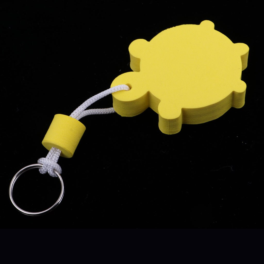 Galleggiante Chiave Anello Portachiavi Galleggiante Portachiavi Galleggianti Catena Chiave per la Nautica Marine Kayak Da Pesca Barche a remi: Tortoise Yellow