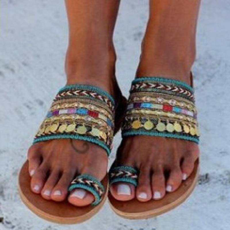Sandálias femininas artesanais estilo grego, chinelo feminino boêmio, sandálias femininas, chinelos fashion para mulheres, 2021: 10.5