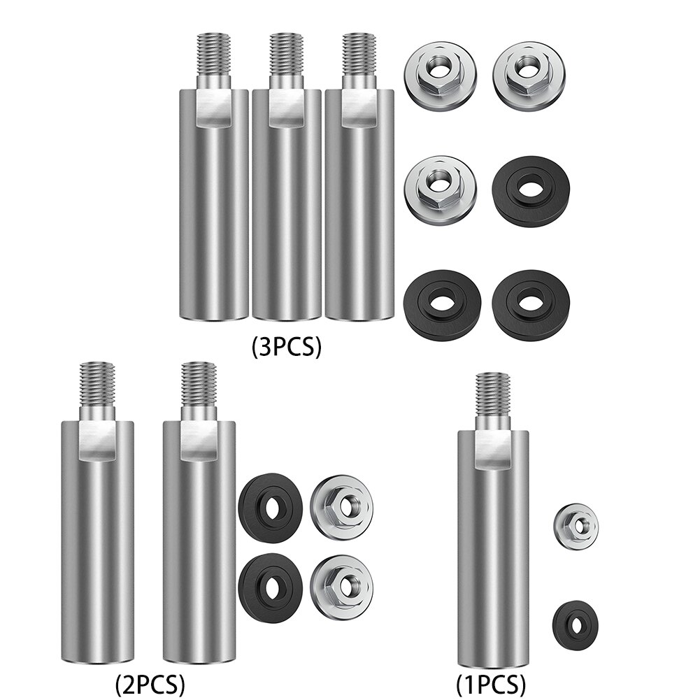 1/2/3PCS M10/M14 Thread Adapter Extension Rod 80mm Angle Grinder Extension Connecting Rod For Polishing Pad Grinding Connection