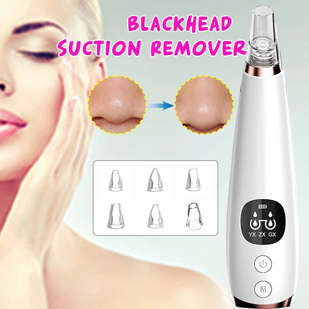 Blackhead Vacuum Cleaner Pore Ance Black Dots Extractor Facial Cleansing Pimple Remover Tool Nose Acne Remover Machine For Face