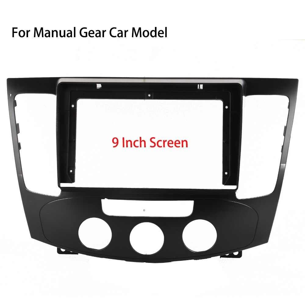 Zwart Abs Plastic 9 &quot;Scherm Auto Android Navigatie Dvd Dashboard Frame Vervangen Voor Hyundai Sonata Nfc dash Panel: For Manual Gear