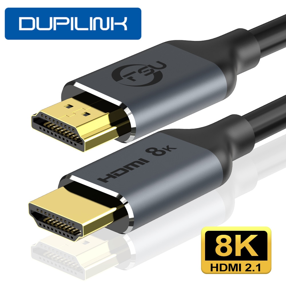 Dupilink Hdmi 2.1 Kabel 8K @ 60Hz 4K @ 120Hz HDCP2.2 Hdmi Splitter Arc Switch Kabel voor Ps PS4 Tv Audio Video Cabo Kabel 8K Hdmi