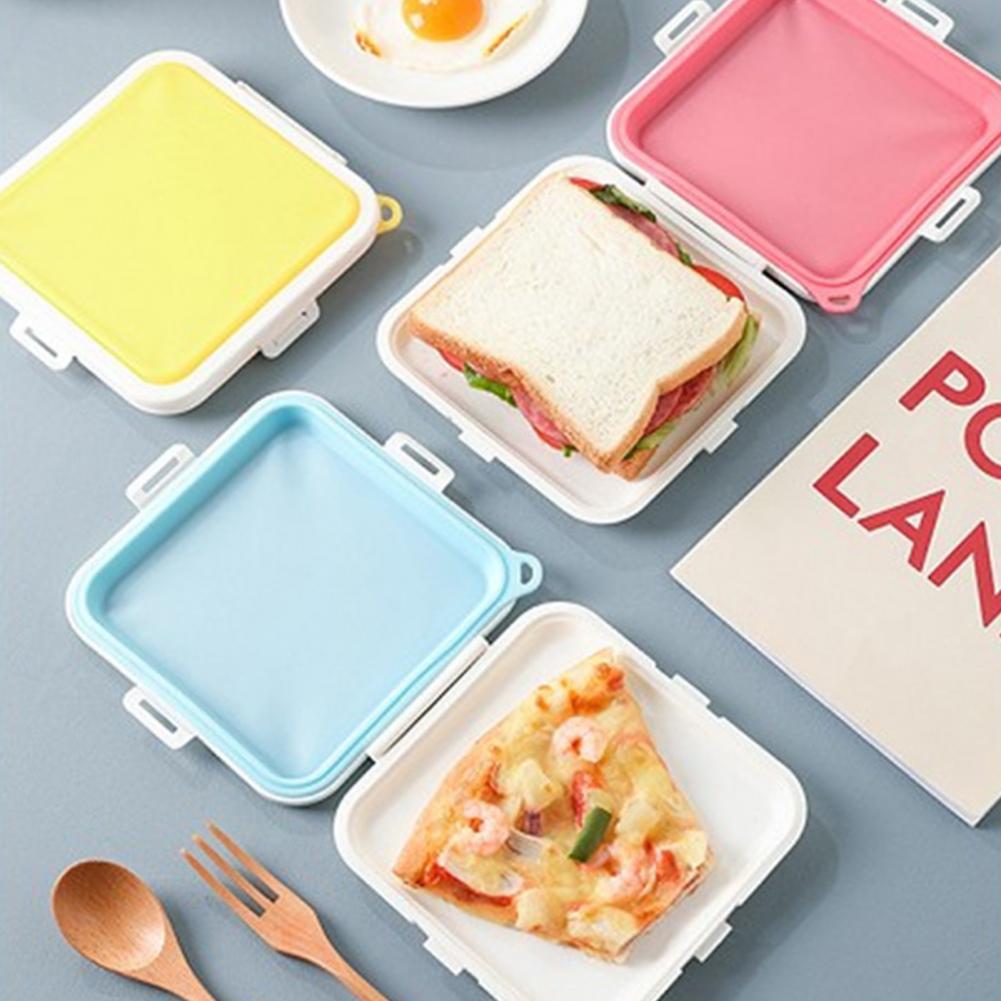 Portable Great Moisture-proof Preservation Food Sandwich Storage Box Practical Food Storage Box Compact for Office