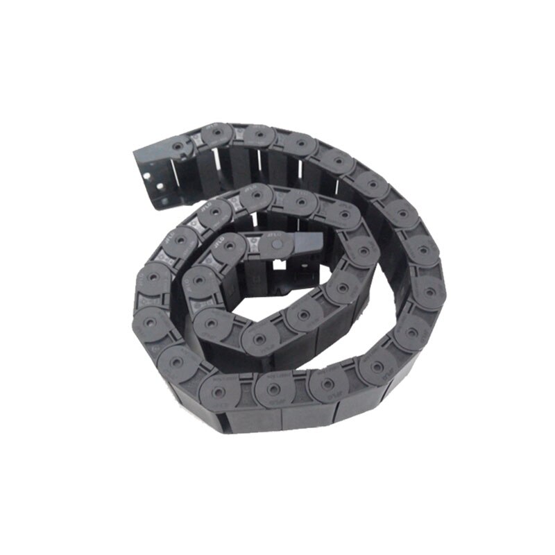 Jflo 18 x 50mm plastdragkedja 1 meter halvsluten inuti öppningskabel med kopplingstankar cnc