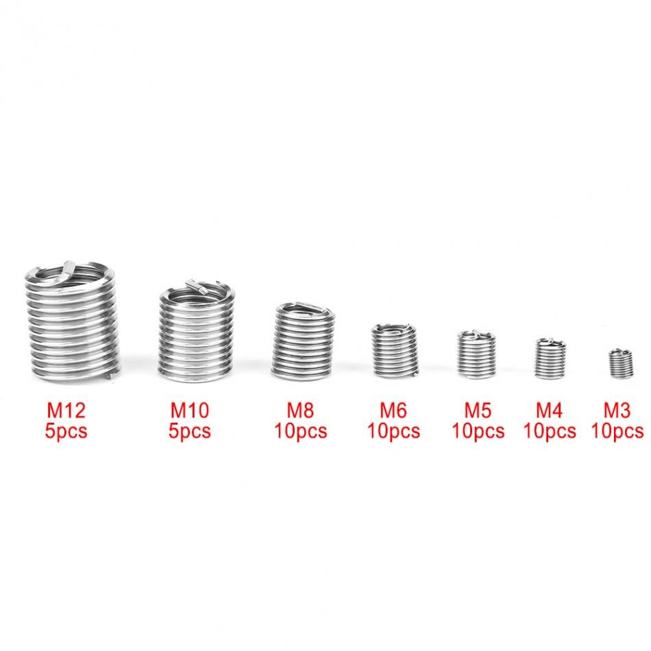 60 stk m3-m12 rustfrit stål gevind reparation ind... – Vicedeal