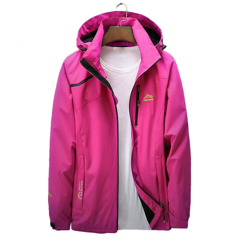 Outdoor Hiking jacket Spring autumn Women windproof waterproof thin hooded Windbreaker climbing camping Trekking Fishing coat