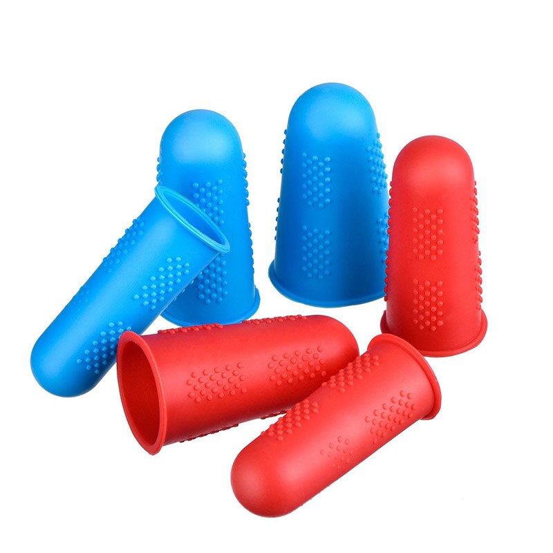 Silicone Fingers Cover Cap Fingertip Protector Anti-skid Heat Resistant For Kitchen Barbecue XHC88
