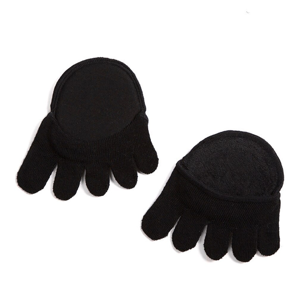 2 Stuks = 1 Paar Teen Separator Elasticiteit Voetverzorging Half Inlegzolen Vijf Vinger Sokken Pads Bunion Mouw Protector Hallux valgus Voorvoet: 4