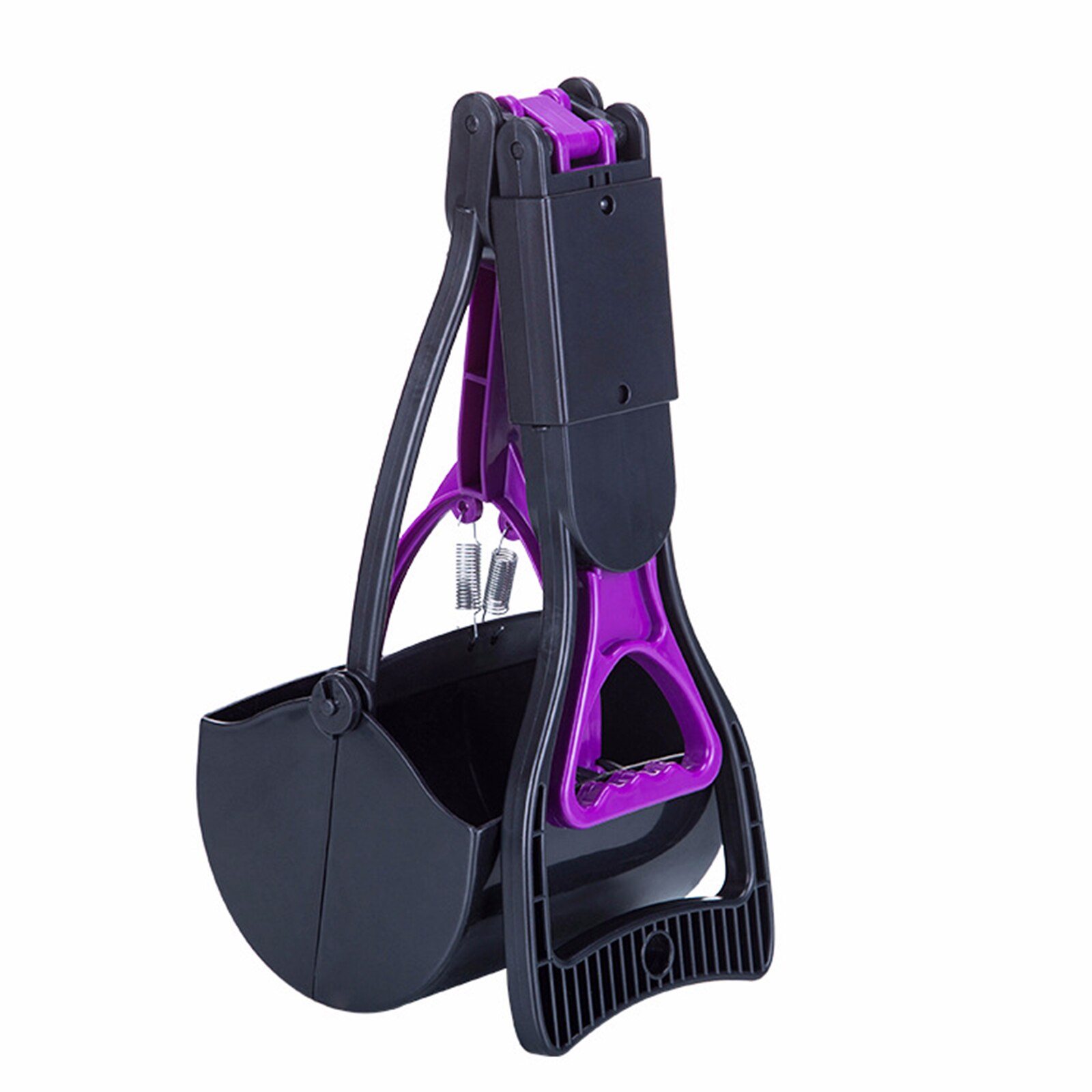 Hond Pooper Scooper Met Opvouwbare Lange Handvat Draagbare Huisdier Katten Pooper Scooper Voor Huisdieren Outdoor Gazon Travel Camping Wandelen: Purple