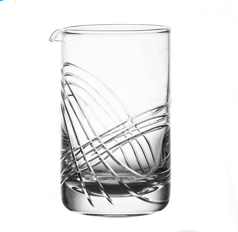 Crystal Cocktail Mixing Glass - Thick Bottom 20oz 600ml Cocktail Glass - Choice for Amateurs & Pros: Default Title