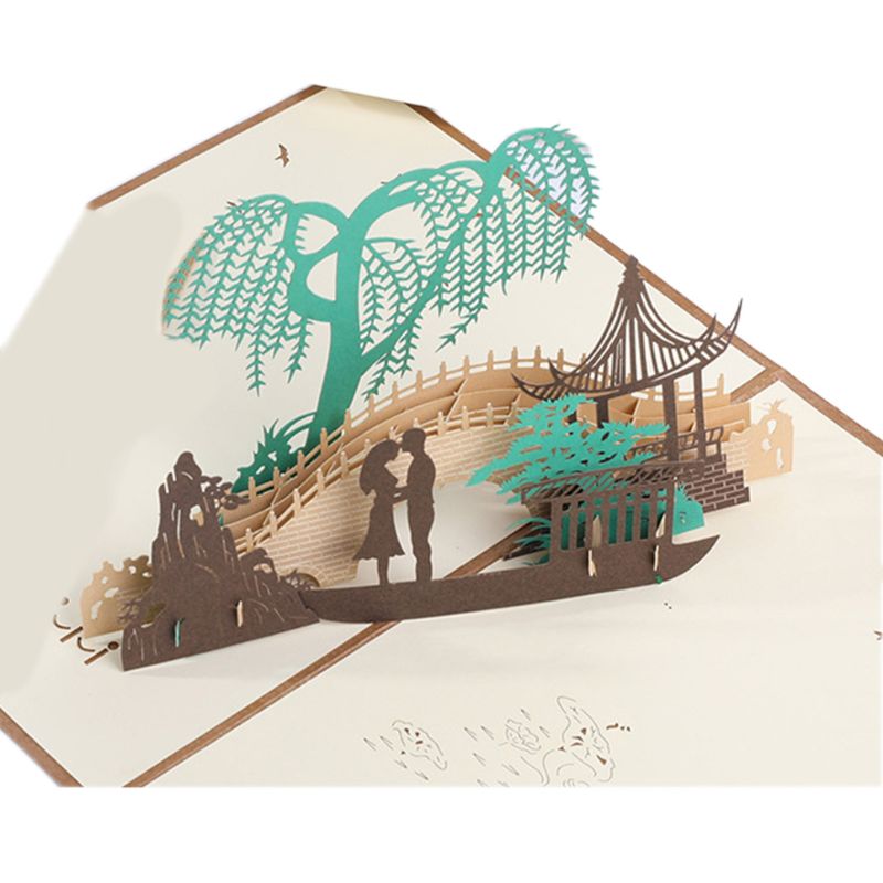 3D Greeting Card Romantic Pop-up Card for Couples Birthday Valentine Day H4GD: 9FP100094-4