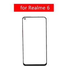 Pantalla táctil de cristal para Realme 6, Panel de pantalla táctil frontal y exterior, reparación de piezas de repuesto