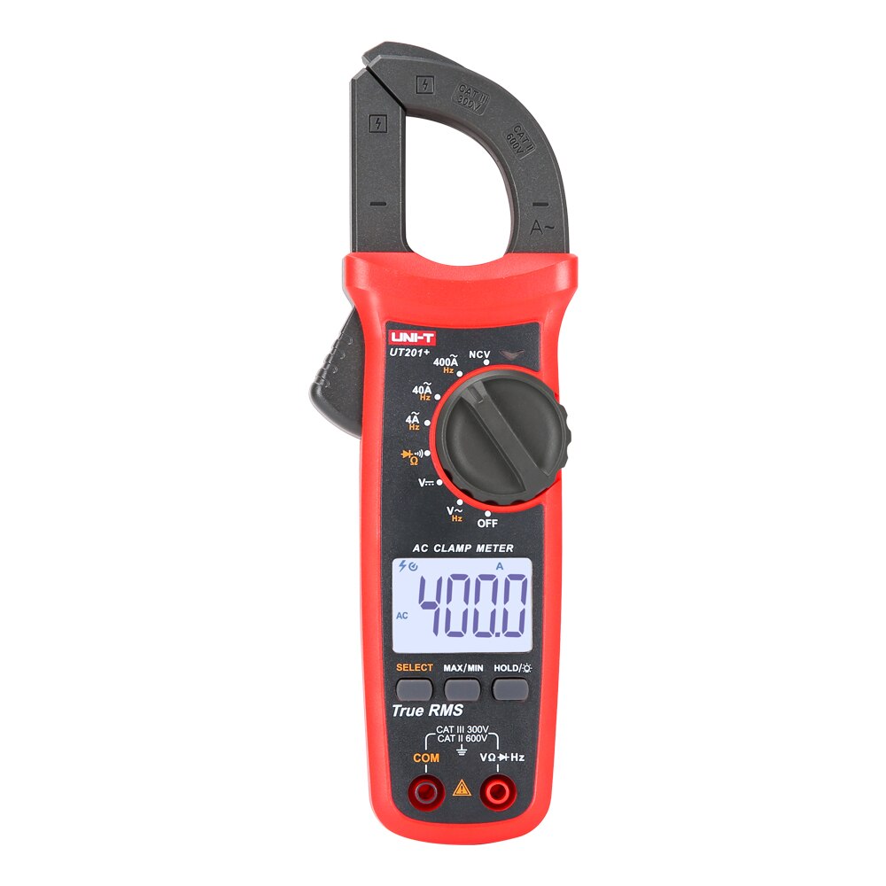 UNI-T Digital Clamp Meter UT201+/UT202+/UT203+/UT202A+/UT204+ True RMS 400-600A Automatic Range High Precision Multimeter Tester