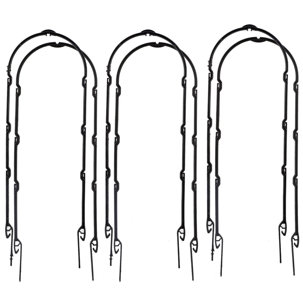 6pcs Plant Supports Gardening U-Shaped Plant Stand Plastic Natural Vegetables Flower Durable Plant Climbing Frame Tomatoes Beans