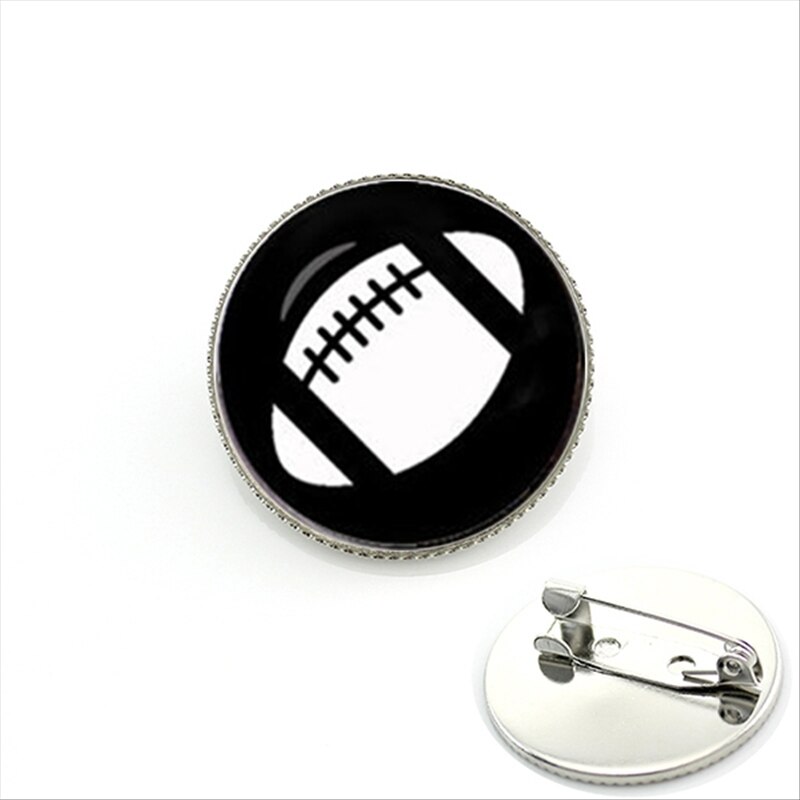 Tafree Strand Volleybal Glas Foto Broches Pins Sport Team Badge Broche Mode Vrouwen Mannen Pin Bal Fans Sieraden KC255: KC517