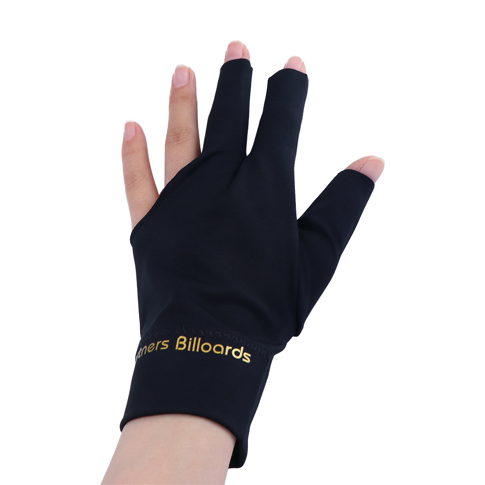 Accessories Three Finger Glove Non Slip Billiards Gloves three-fingered Glove Billiard Cue Gloves Separate-finger Glove: WHITE