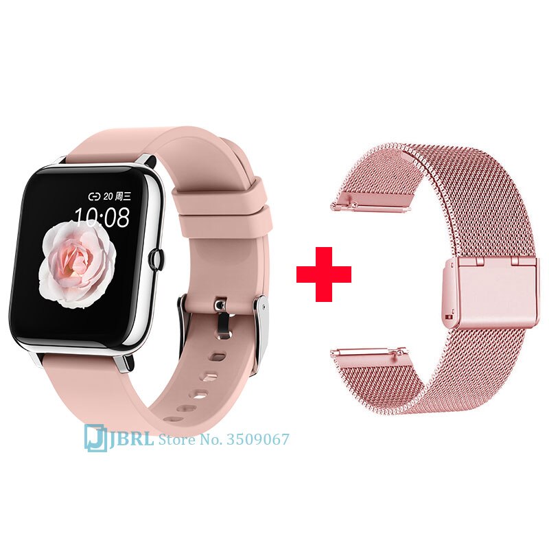 Square Digital Watch Women Sport Men Watches Electronic LED Female Ladies Wrist Watch For Women Men Clock Male Wristwatch Hours: pink add strap 2