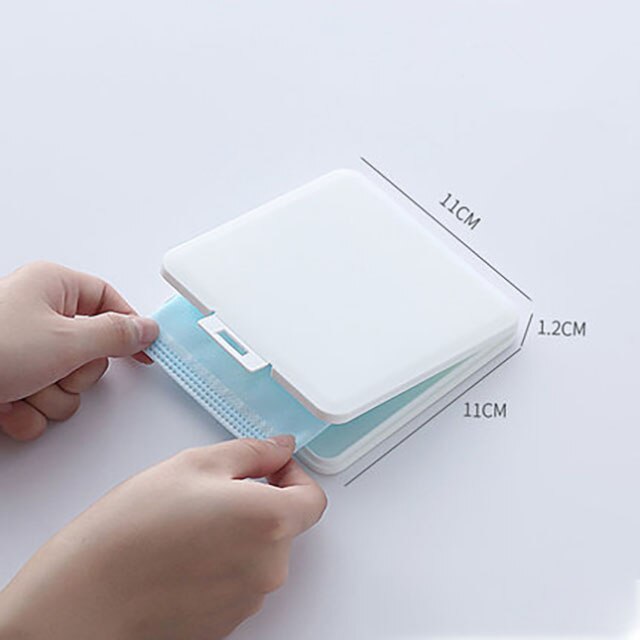 Portable Mask Box Plastic Face Mask Storage Case Boite Rangement Masque Dust Moisture Proof Kids Student Cajas Mascarillas: small white