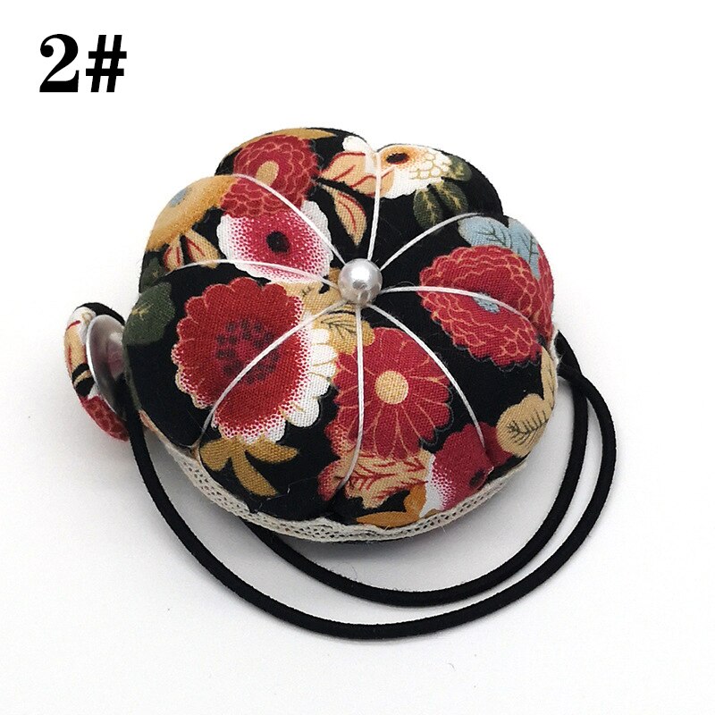 Mini Round Wrist Sewing Pin Cushion Multi-purpose Pincushion DIY Sewing Machine Hand Hanging Pin Holder Ball Alfileres Para Cost: Black Series