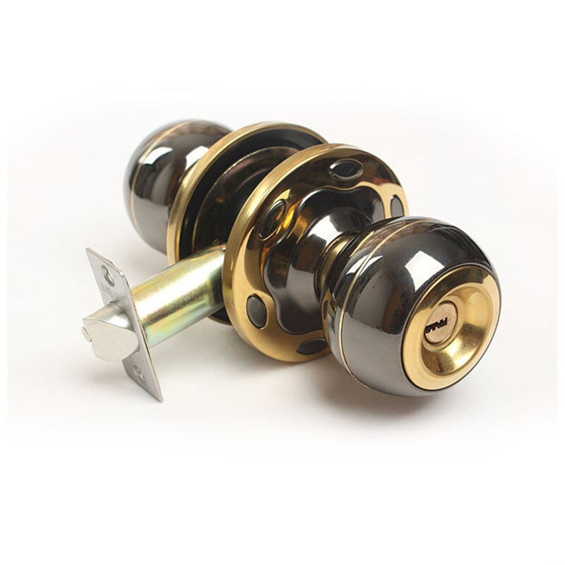 Stainless Steel Entrance Passage Door Lock with Key for Bedroom Living Room Bathroom Antique Round Door Handle Door Knobs Lock