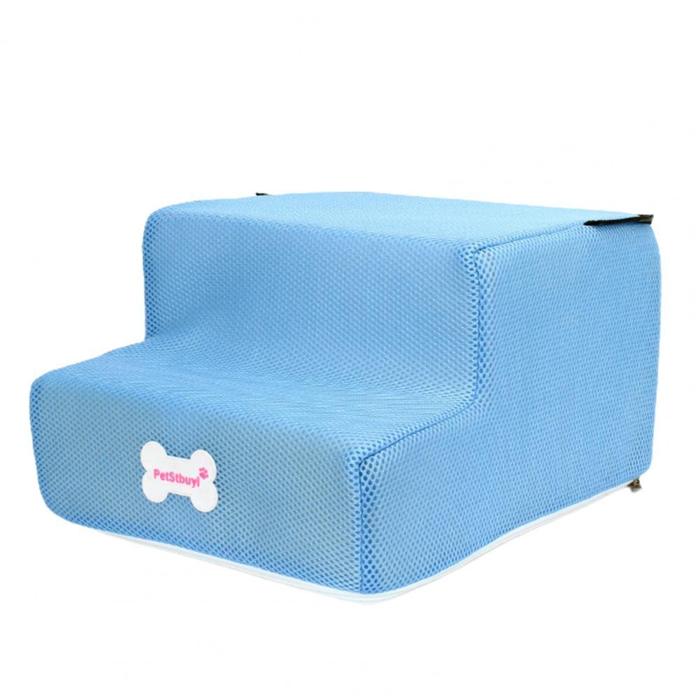 Dog Climbing Ladder Safe Pet Ladder 12 Colors Climbing Durable Sturdy Dog Climbing Ramp: Blue