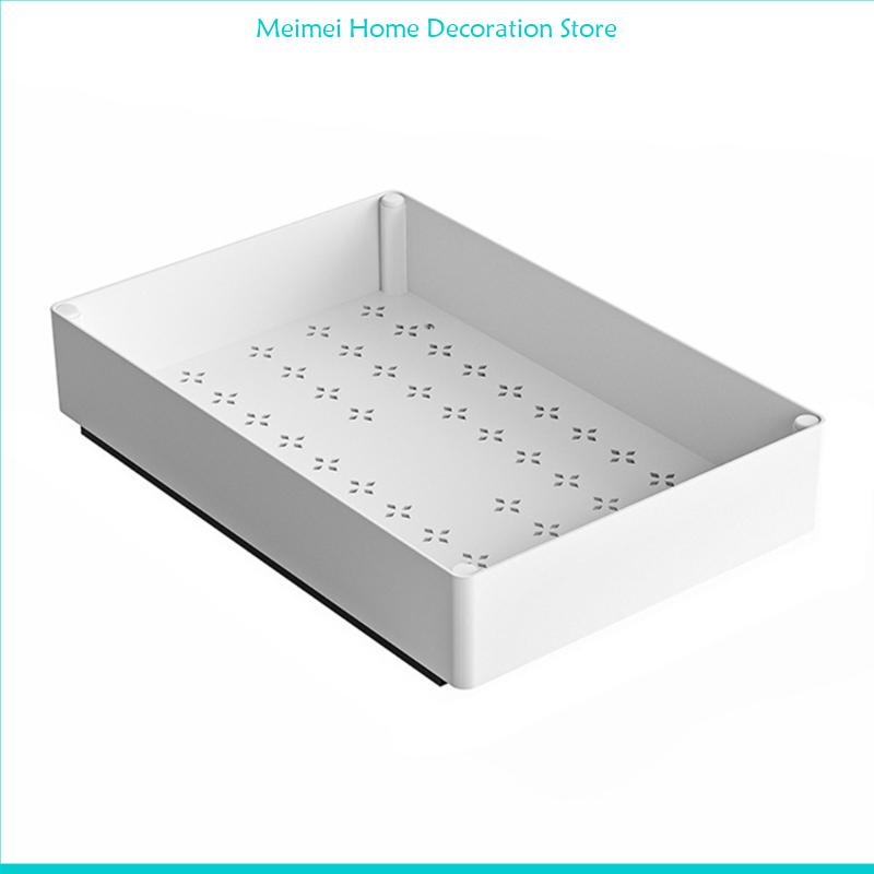H7BF Cabinet Storage Organizers with Pull Out Drawers Versatile Pull Out Kitchen Drawer Organizers Cabinets Dishes Holder: Light Grey