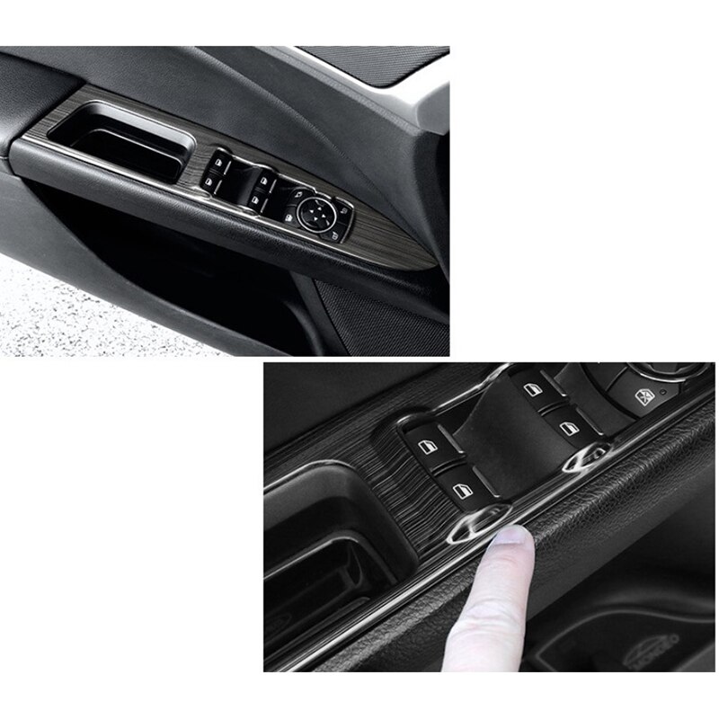 Auto deur armsteun raam glas lift schakelaar knop frame afdekking trim sticker auto accessoires voor ford mondeo