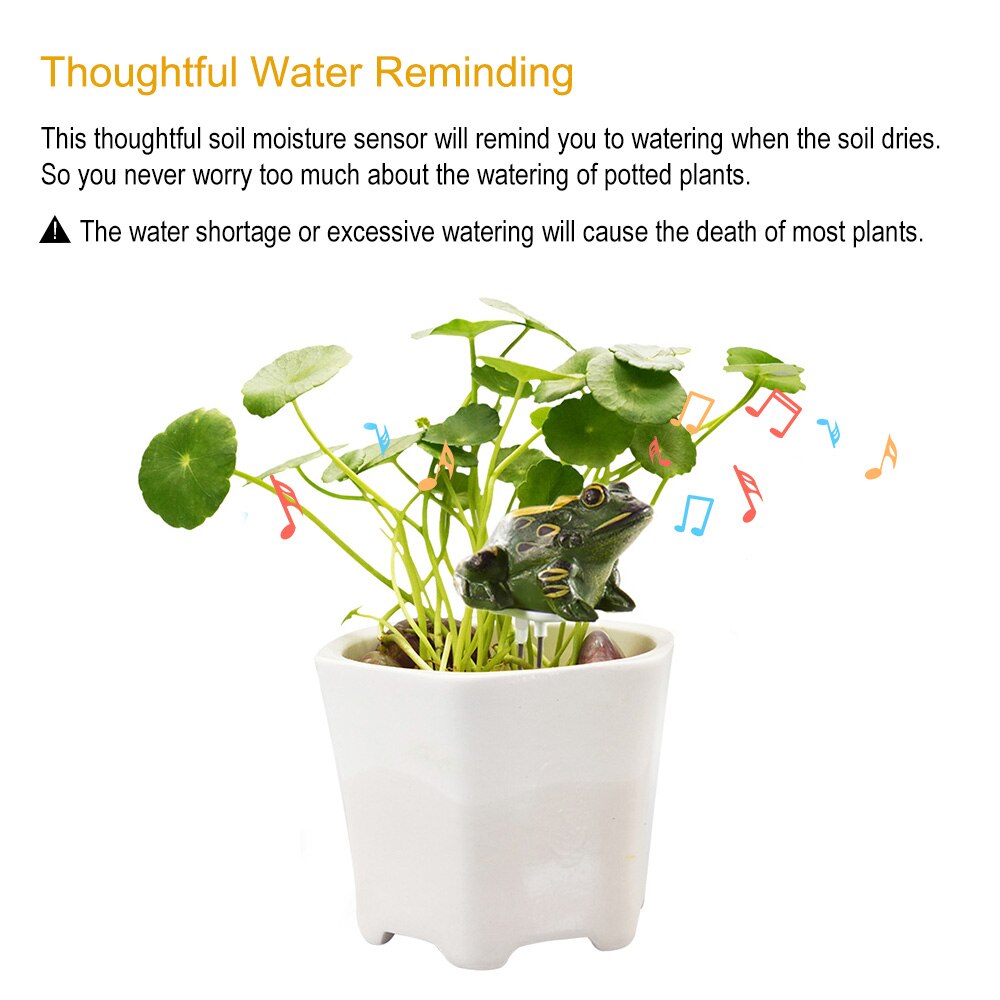 Resin Frog Soil Moisture Meter Plant Moisture Tester Sensor For Indoor Bonsai Farm Watering Reminder Garden Detector Hygrometer
