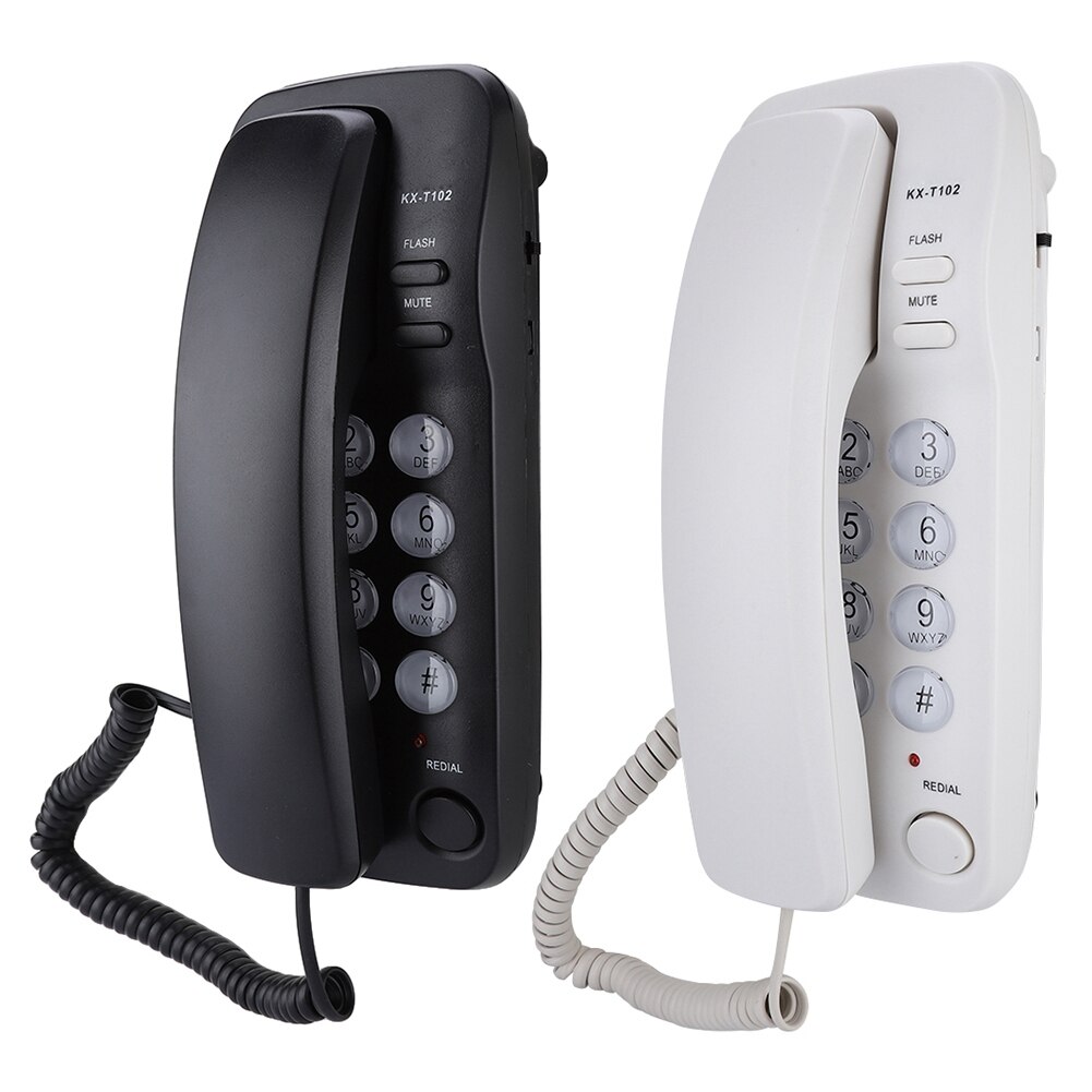 Mini homeTelephone No Caller ID Wall Mount Landline Telephone Extension Home Phone For Hotel Family